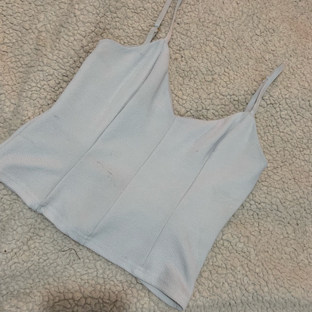 White crop top